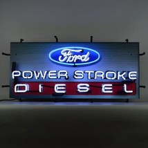 Ford Power Stroke Diesel Car Ford OLP Garage Dealer Neon Sign Backing 33&quot;x14&quot; - £338.93 GBP