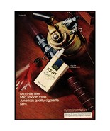 1974 Kent Cigarettes Vintage Print Ad Fly Fishing Rod Reel Tying Desk Wa... - £8.30 GBP