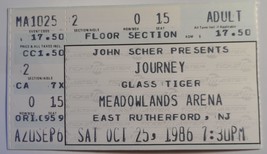 JOURNEY 1986 Vintage Ticket Stub With Glass Tiger Meadowlands Arena NJ U... - $9.24 CAD