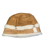 Skin Deep Bucket Hat Size Medium Handcrafted Lambskin Shearling Wool New... - £26.86 GBP