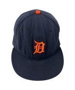 Detroit Tigers baseball Hat size 8 New Era 59fifty Navy MLB unisex cap - £24.78 GBP