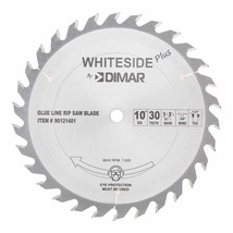 Whiteside Dimar Glue Line Ripping 10&quot;OD, 30T, 5/8&quot;B, TCG Band Saw Blade - £86.37 GBP