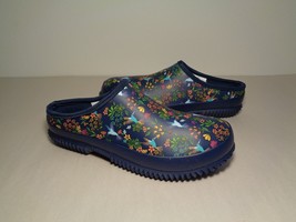 Western Chief Size 7 M HUMMINGBIRD Navy Rubber Clogs New Women&#39;s Shoes - $98.01