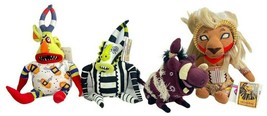 Disney Lion King Broadway Plush Bean Bag Lot of 4 Trickster 1 &amp; 5 Pumbaa Simba  - £11.95 GBP