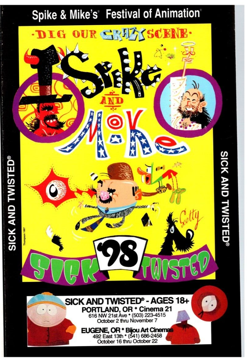 1998 Spike & Mike's Sick and Twisted Festival Program South Park