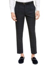 MSRP $60 Inc Men&#39;s Slim-Fit Windowpane Pleated Pants Navy Size 32X32 - $20.66