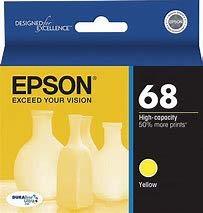 Epson 68 t068420 yellow ink cartridge - $5.92