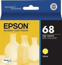 Epson 68 t068420 yellow ink cartridge - $5.92
