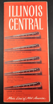 1960 Illinois Central Railroad IC Timetables w/ Map Panama Limited Land ... - £9.59 GBP