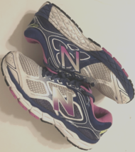 NEW BALANCE 860v6 Women&#39;s Blue White Purple Running Shoes W860M16 Size 11 D - £24.98 GBP