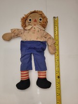 Vintage Raggedy Andy Doll Georgene Novelties 14” Circa late 1940s-early 1950s - £50.45 GBP