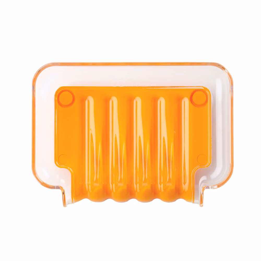 Better Living Trickle Tray 13302 Orange Soap Dish Non-Slip Sponge Tray f... - $258.24 MXN