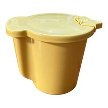 Vintage Tupperware Harvest Gold Yellow Creamer Flip Top Lid 574-11 - £7.86 GBP
