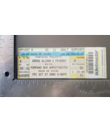 GREGG ALLMAN &amp; FRIENDS - OCT 27, 2006 POMPANO AMPHITHEATRE UNUSED CONCER... - $23.00