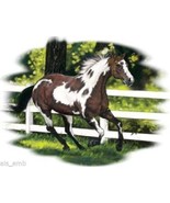 Brown Paint Horse HEAT PRESS TRANSFER PRINT for Shirt Sweatshirt Bag Fab... - £5.16 GBP