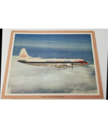 Braniff Airways Lockheed Electra Jet Power Airline Print Vintage Aviatio... - $23.70