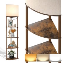 Corner Lamps 5-Tier Shelf Floor Lamp Display With 3 Color Temperatures Led Bulb  - £107.01 GBP