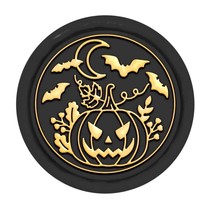 Halloween Pumpkin Wax Seal Stamp Bats Moon Ghost Replaceable 25Mm Sealing Wax St - £8.24 GBP