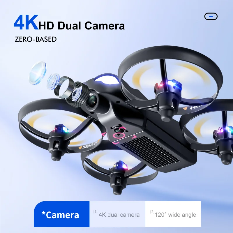 Christmas RC Drone Camera 4k HD Wide Angle Dual Camera 1080P WIFI FPV Drones - £42.75 GBP