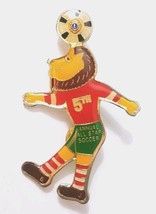 Lions Club Pin 5th Annual All Star Soccer Tournament 2 1/2 Inches Tall - £11.20 GBP