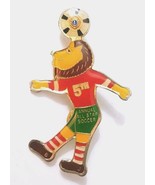 Lions Club Pin 5th Annual All Star Soccer Tournament 2 1/2 Inches Tall - £11.57 GBP