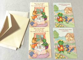 Hallmark Valentines  VTG unused greeting cards cute animals - €17,09 EUR