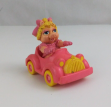 Vintage 1986 Jim Henson&#39;s Muppet Babies #3 Miss Piggy &amp; Pink Car McDonald&#39;s Toy - £2.29 GBP