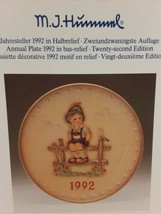 Hummel Annual Plate 1992 #288 &quot; Wayside Harmony &quot;W/ Original Box - £14.69 GBP