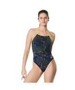 GENUINE Speedo Galactic Highway One Back Onepiece Women&#39;s Performance Ra... - $55.03