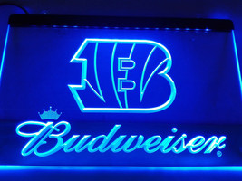 Budweiser Cincinnati Bengal 3D LED Neon Sign Light Bar Pub Club Luminous Display - £20.77 GBP+