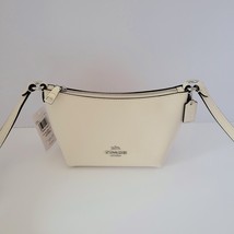 Coach CW336 Zip Crossbody Crossgrain Leather Small Handbag Chalk - £97.26 GBP