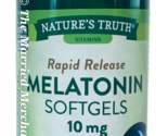 Nature&#39;s Truth Melatonin 10 mg Rapid Release Softgels 120 each 10/2024 F... - £10.79 GBP