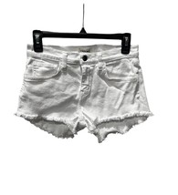 L’Agence Lagence White Jean Shorts Frayed Hem Sz 25 NWOT - $36.62