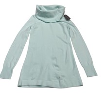 French Connection Top Womens S Aqua Green Ribbed Sweater Knit Cowel Neck... - $34.35