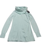 French Connection Top Womens S Aqua Green Ribbed Sweater Knit Cowel Neck... - $47.88 CAD