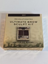 Revolution Pro Ultimate Brow Sculpt Kit On The Go Brows Shade Ebony - $188.16 MXN