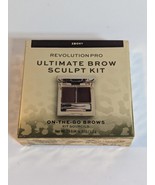 Revolution Pro Ultimate Brow Sculpt Kit On The Go Brows Shade Ebony - $188.49 MXN