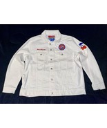 NEW Pepsi Wild Cherry &amp; Cream White Denim Jacket Coat XL RARE Limited Ed... - $80.26 CAD