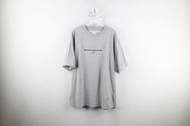Vintage 90s Reebok Classics Mens 2XL Distressed Spell Out Box Logo T-Shirt Gray - £23.70 GBP