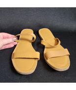 MADEWELL Sandal The Boardwalk Double Straps Slide Size 9 Desert Camel Le... - $341.73 MXN