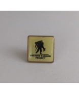 Vintage Wounded Warrior Project Cream &amp; Black Enamel Lapel Hat Pin - $7.43