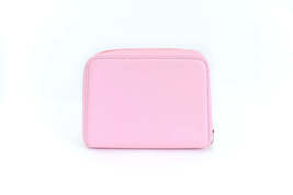 Cooling Cosmetic Bag - Pink with Red Rust Free Zipper Ice Pack Included - £102.22 GBP