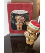 Vintage 1998 Hallmark Keepsake Christmas Ornament Godchild Teddy Bear Sa... - £5.90 GBP