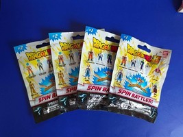 Lot of 4 = Dragon Ball Z Figure Super Spin Battlers Series #1 Mystery Blind Bag - £42.36 GBP