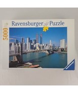New York City Ravensburger Puzzle 5000 Pc Twin Towers World Trade Center COMPLET - $95.00