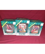 3 Christmas Figurines Kids Toy Shop + Baby Fireplace + Sled Timeless Tre... - $30.00