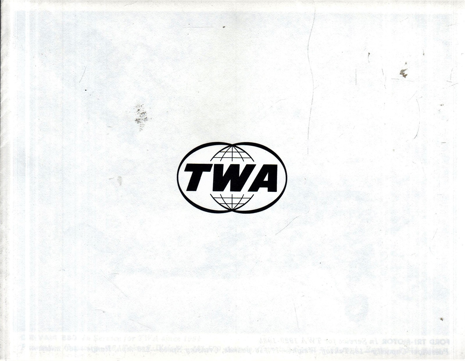 TWA Poster of Old Airplanes - $4.90