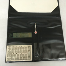 Vintage First Federal of Pittsburgh bank small black binder promo item - £15.66 GBP