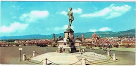 Italy Postcard Firenze Florence Panorama Michelangelo Square  2 3/4&quot; x 6&quot; - £3.69 GBP