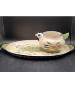 Temptations Presentable Ovenware Old World Chicken Soup bowl &amp; Sandwich ... - $13.06